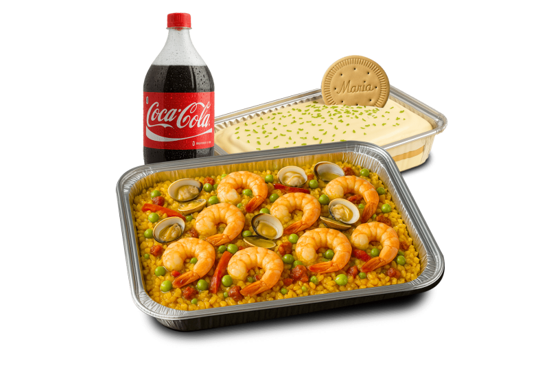 Combo #1 Paella de Mariscos